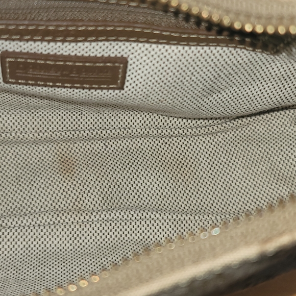 Dooney & Bourke Brown Leather & Signature Hobo - Picture 14 of 16